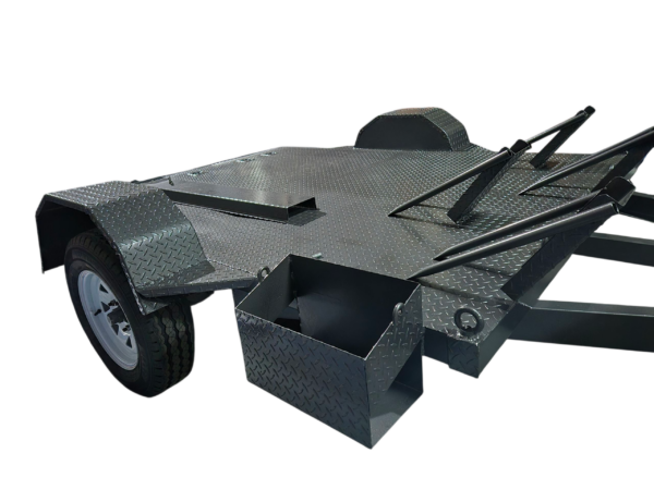 8x6 Four-Wheel-Chocks Bike Trailer